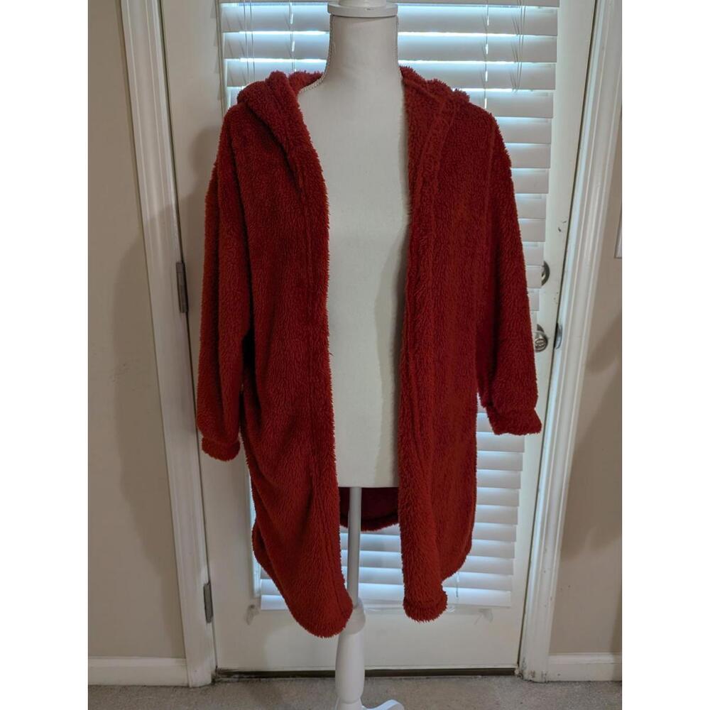 Love Poem Women's Open Cardigan Red Fluffy Small Pre-owned